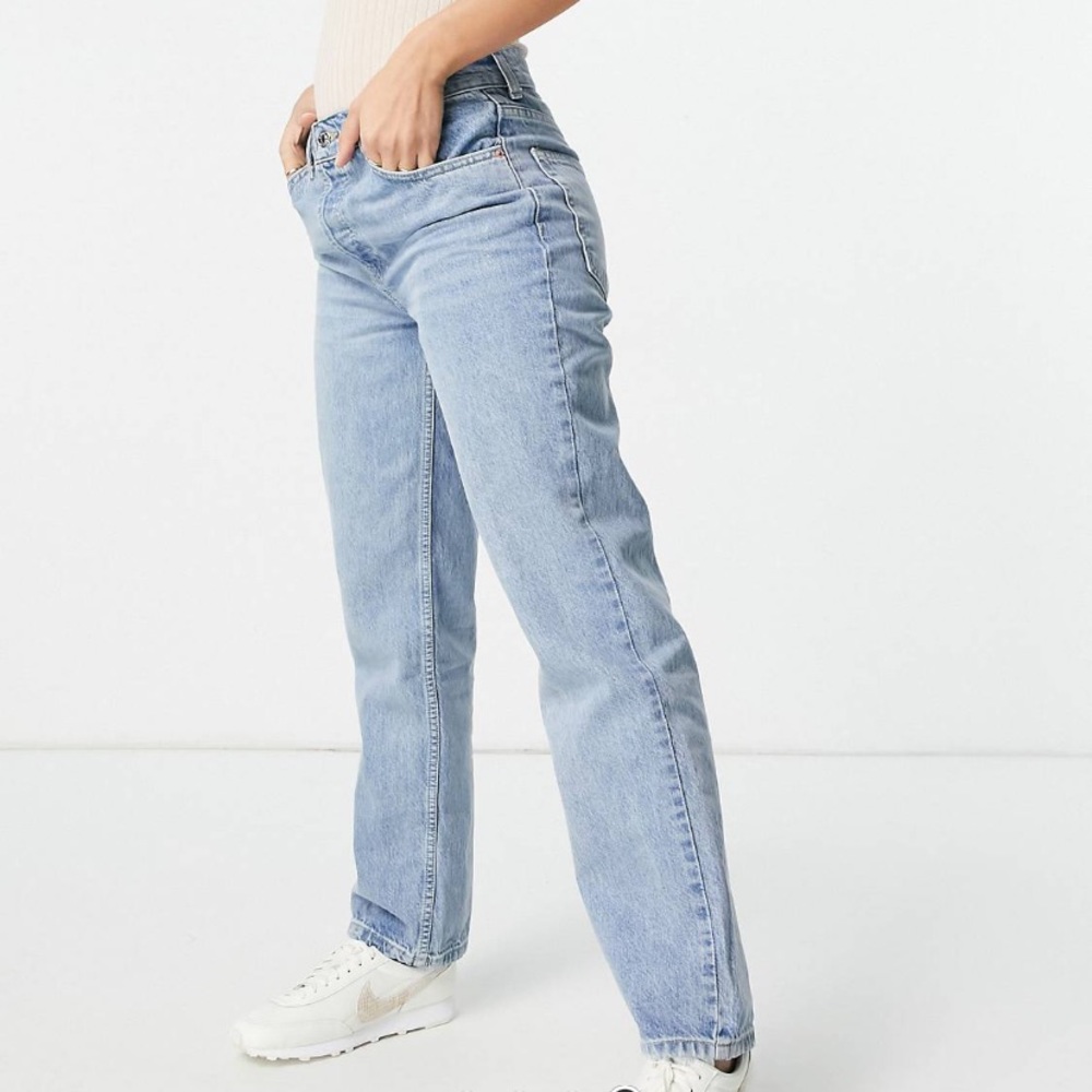 ASOS | button up mid rise jeans s